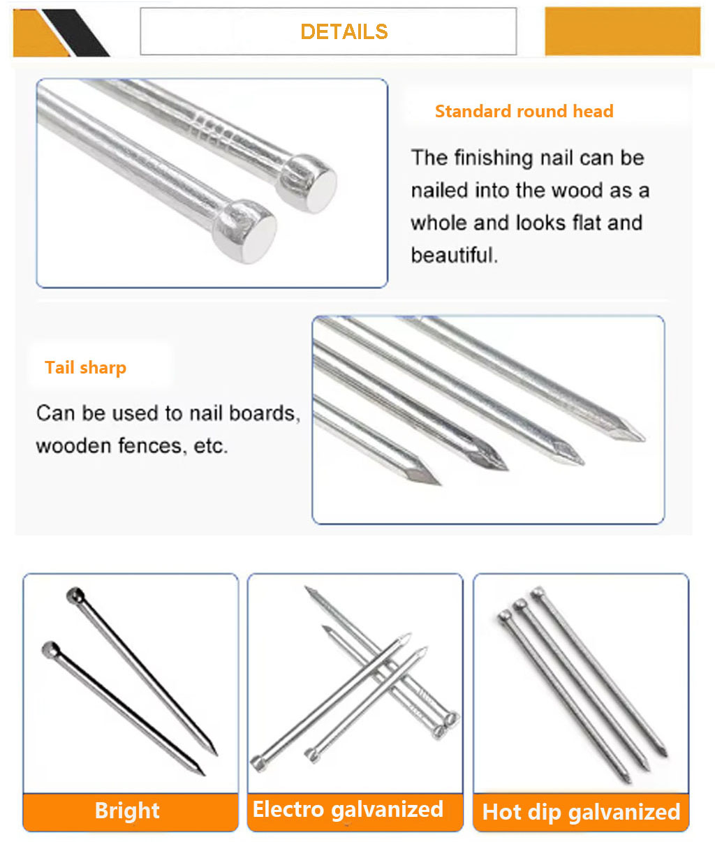 China China Factory Wholesale Finishing Headless Steel Nail factory and ...