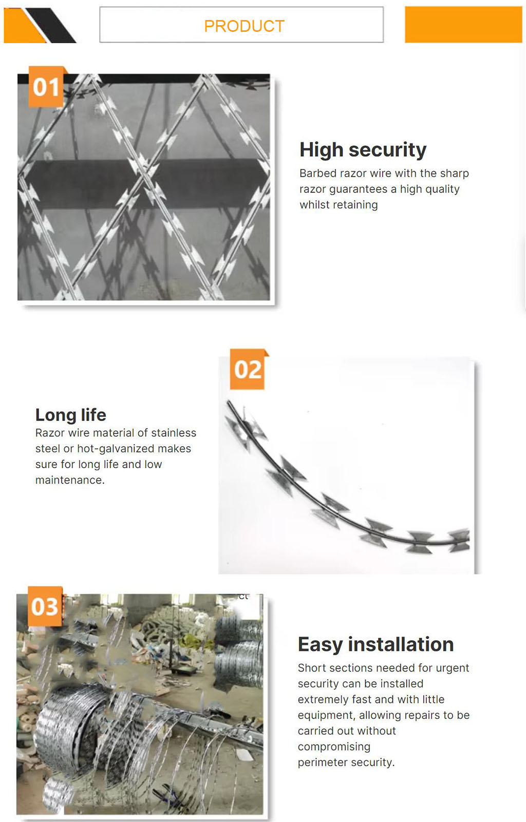 China Hot dipped/ galvanized Razor barbed wire factory and suppliers ...